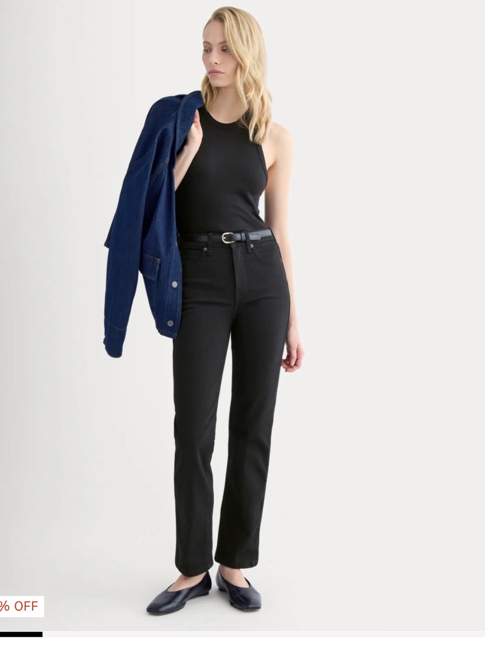 Everlane Black Cigarette Jeans - Classic Pocket Design 28R